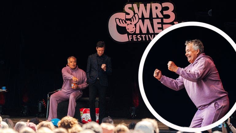 Wirby und Zeus bei ihrer Show beim SWR3 Comedy Festival 2024 in Bad Dürkheim (Foto: SWR3, Adrian Walter)
