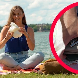 Lifehack: Mit diesem Windeltrick habt ihr das perfekte Versteck für Wertsachen am Badesee