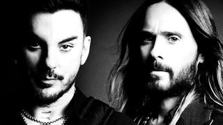 Jared und Shannon Leto in schwarz weiß