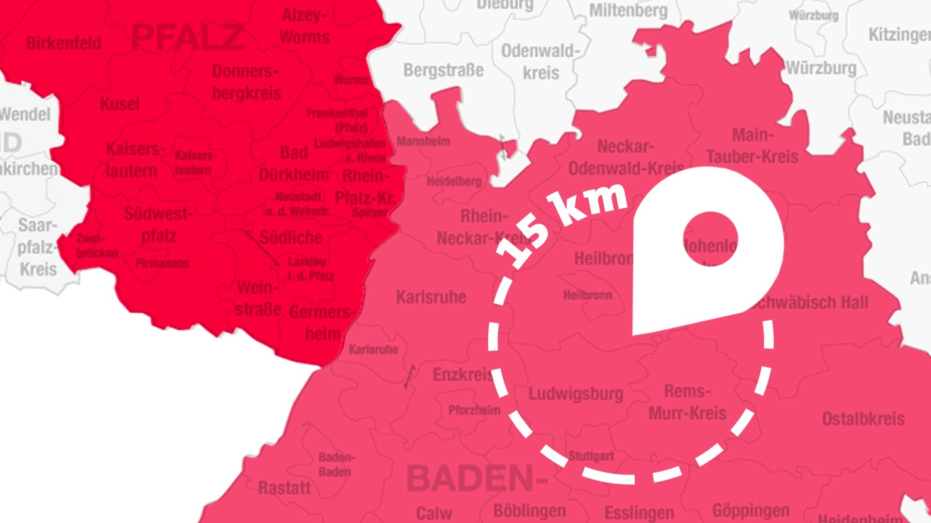 Corona Bewegungsradius So Weit Darfst Du Dich Von Zuhause Entfernen Interaktive Karte Swr3