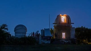 El laboratorio de Stuttgart abrió las puertas de la cúpula del telescopio por la noche.  (Foto: Imago Images, IMAGO / Wilhelm Mirendorf)