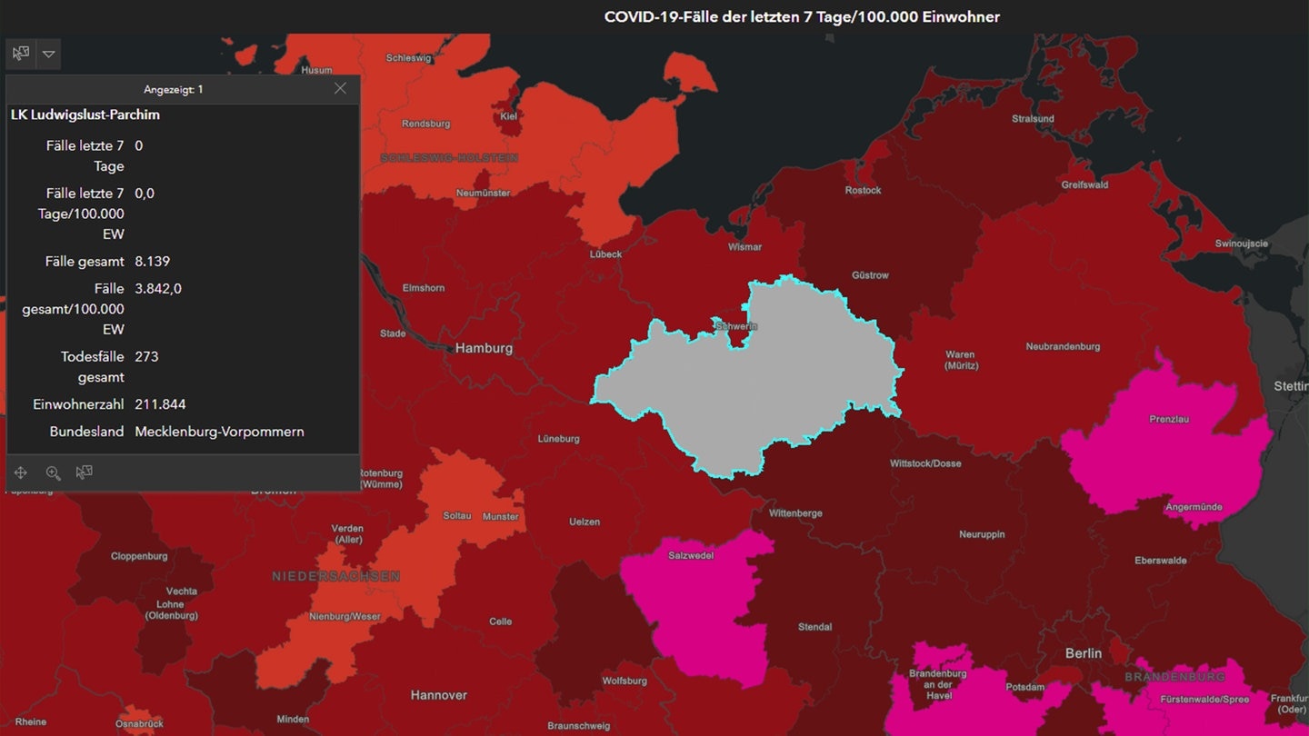 Incidence of 0 in the district of Ludwigslust-Parchim: The reason – SWR3