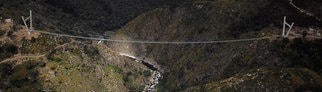 „516 Arouca“, die längste Fußgänger-Hängebrücke der Welt in Portugal