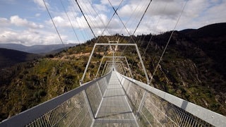 „516 Arouca“, die längste Fußgänger-Hängebrücke der Welt in Portugal