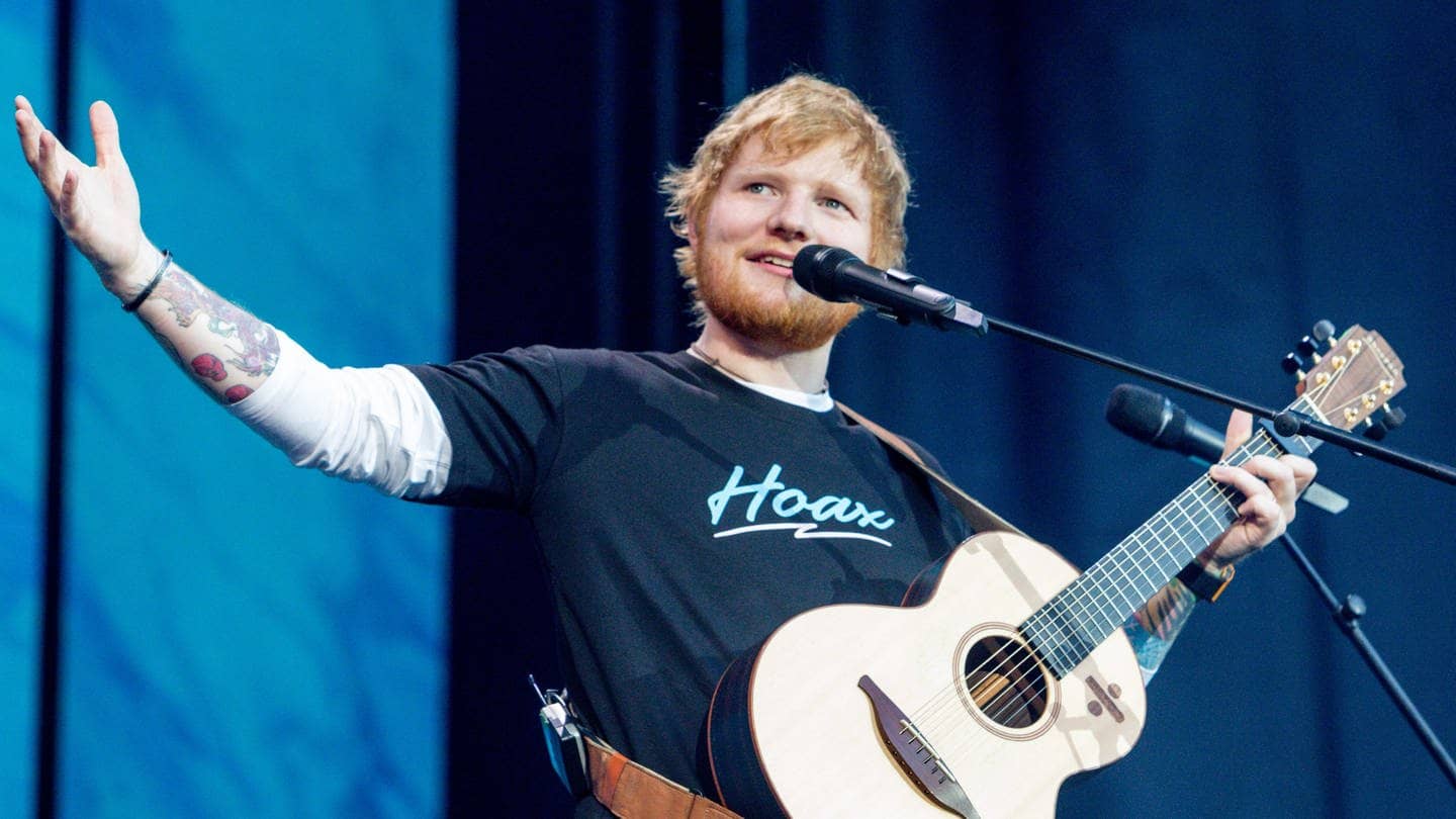 Der britische Singer-Songwriter Ed Sheeran gibt ein Konzert im Wanda Metropolitano Stadion.