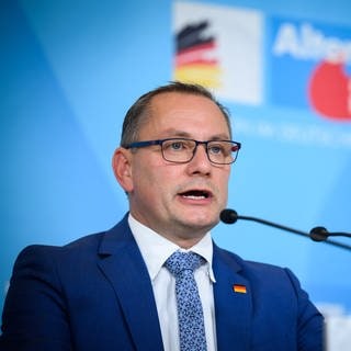 Großaufnahme Tino Chrupalla, Vorsitzender der AfD-Bundestagsfraktion.