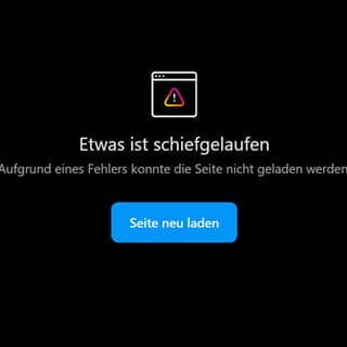 Fehlermeldung von Instagram: „Etwas ist schief gelaufen. Aufgrund eines Fehlers konnte die Seite nicht geladen wedren.“