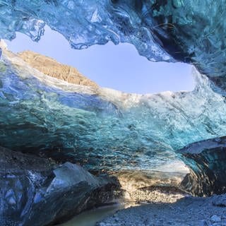 Breidamerkurjökull-Eishöhle in Island