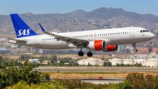 Ein Airbus A320 neo von SAS.