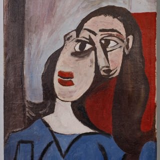 Ein Gemälde von Picasso, das jahrzehntelang unerkannt in einem Wohnzimmer in Italien hing.