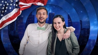 Die SWR3 Moderatoren Constantin Zöller und Rebekka de Buhr senden die Morningshow aus Los Angeles.