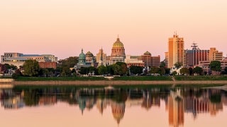 Die Stadt Harrisburg im US-Bundesstaat Pennsylvania.