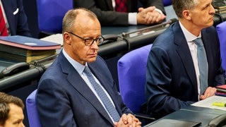 Unions-Kanzlerkandidat Frierich Merz im Bundestag.