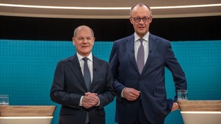 TV-Duell zur Bundestagswahl 2025: Bundeskanzler Olaf Scholz gegen Unionskanzlerkandidat Friedrich Merz