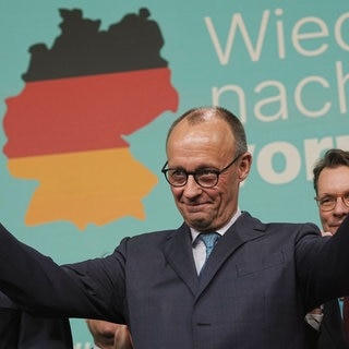 Unions-Spitzenkandidat Friedrich Merz kann neuer Kanzler werden. CDUCSU werden stärkste Kraft bei der Bundestagswahl