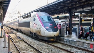 Ein Zug von SNCF fährt in den Bahnhof Paris Est ein. (Symbolbild)