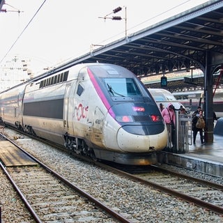 Ein Zug von SNCF fährt in den Bahnhof Paris Est ein. (Symbolbild)