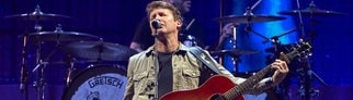 Sänger James Blunt bei einem Konzert in Mailand