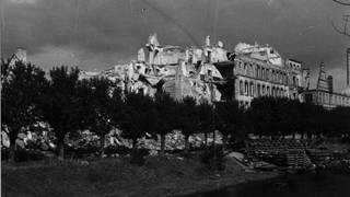 Die Stadt Pforzheim – vor und nach dem Luftangriff 1945.