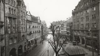 Die Stadt Pforzheim – vor und nach dem Luftangriff 1945.