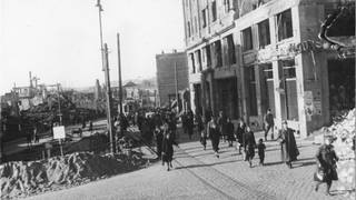 Die Stadt Pforzheim – vor und nach dem Luftangriff 1945.