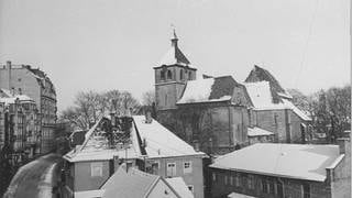 Die Stadt Pforzheim – vor und nach dem Luftangriff 1945.