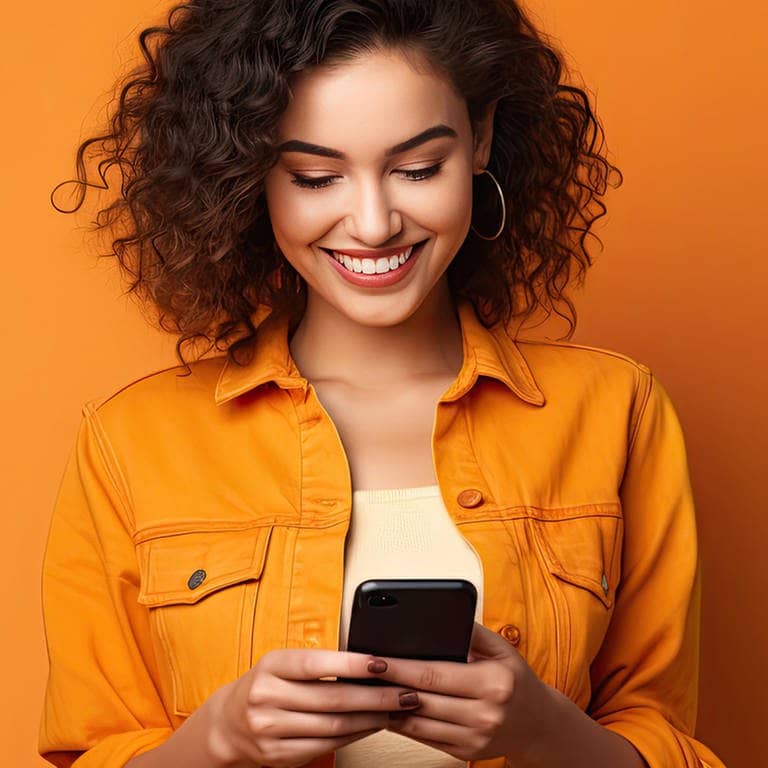 Eine junge Frau schaut auf ihr Handy, das sie in den Händen hält. Man sieht die Chat-Nachrichten, in denen dass und das verwechselt wird. Symbolbild für Regeln in der Rechtschreibung. (Foto: Adobe Stock, HN Works)