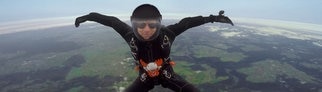 Ist das der schnellste Elch der Welt? Der SWR3 Elch probiert sich im Speed-Skydiving aus!