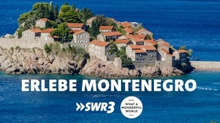 Symbolfoto für Urlaub in Montenegro mit SWR3: Insel Sveti Stefan, bei Budva in Montenegro.