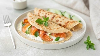 Körniger Frischekäse Wrap