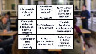 SWR3-Bullshit-Bingo für den Elternabend und alle Eltern, die ein Kind oder Kinder in der Schule haben