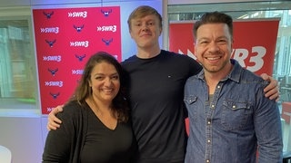 Liam Carpenter war bei Kemal Goga und Anneta Politi in der SWR3-Morningshow zu Gast