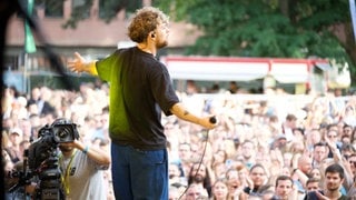 Tom Grennan auf der Bühne nach seinem Konzert.