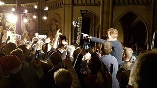 Campino von den Toten Hosen im Publikum beim Konzert in Speyer