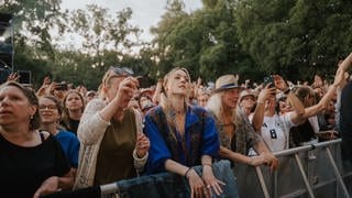 Die Fantastischen Vier bei ihrem Konzert direkt nach dem Ausscheiden der Deutschen Nationalmannschaft bei der Europmeisterschaft.