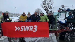 in Schwarzenbach liegt während der 72-Stunden-Aktion viel Schnee