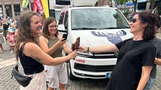 Der Eistruck während der SWR3 Eischallenge mit kostenlosem Eis in Pirmasens