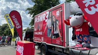 Der Eistruck während der SWR3 Eis-Challenge in Denkingen