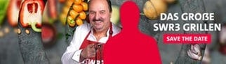 Koch Johann Lafer in Grillschürze: Am 18. Mai steht wieder ein besonderes Duo am Grill.