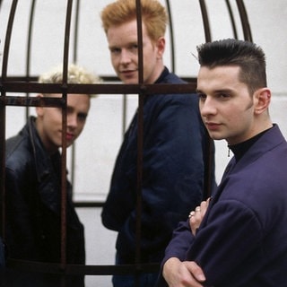 Depeche Mode bei einer Foto-Session 1988