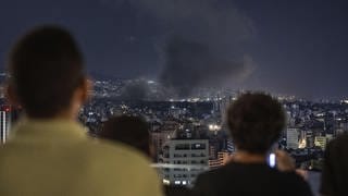 DAHIEH, LEBANON - OCTOBER 1: Smoke rises fromafter Israeli warplanes target the Dahieh district, located south of the capital Beirut, with a series of airstrikes on October 01, 2024. Murat Sengul  Anadolu