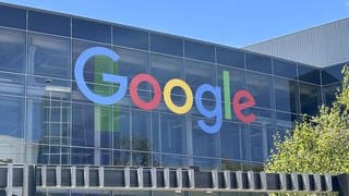 Photo taken on Aug. 14, 2024, shows a Google LLC logo at the company's headquarters in Mountain View