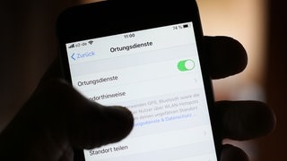 Aktivierte Ortungsdienste unter iOS