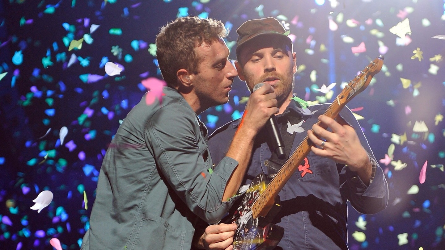 Coldplay bei einem Konzert in Köln 2011.