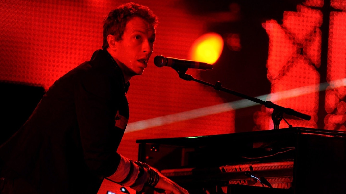 Coldplay-Sänger Chris Martin bei einem Konzert 2009 in Hannover.