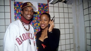 Culture Beat (Jay Supreme & Tania Evans) im September 1993 in Dortmund.