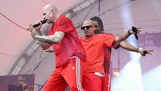 Die Band Culcha Candela bei einem Konzert auf dem Hockenheimring