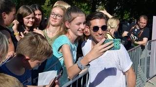 Justin Jesso beim Star-Talk beim New Pop Festival 2019