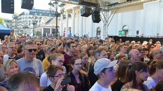 Justin Jesso beim Star-Talk beim New Pop Festival 2019