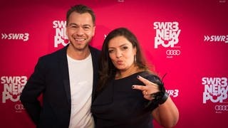 Das neue SWR3-Morningshow-Team: Kemal Goga mit Anneta Politi